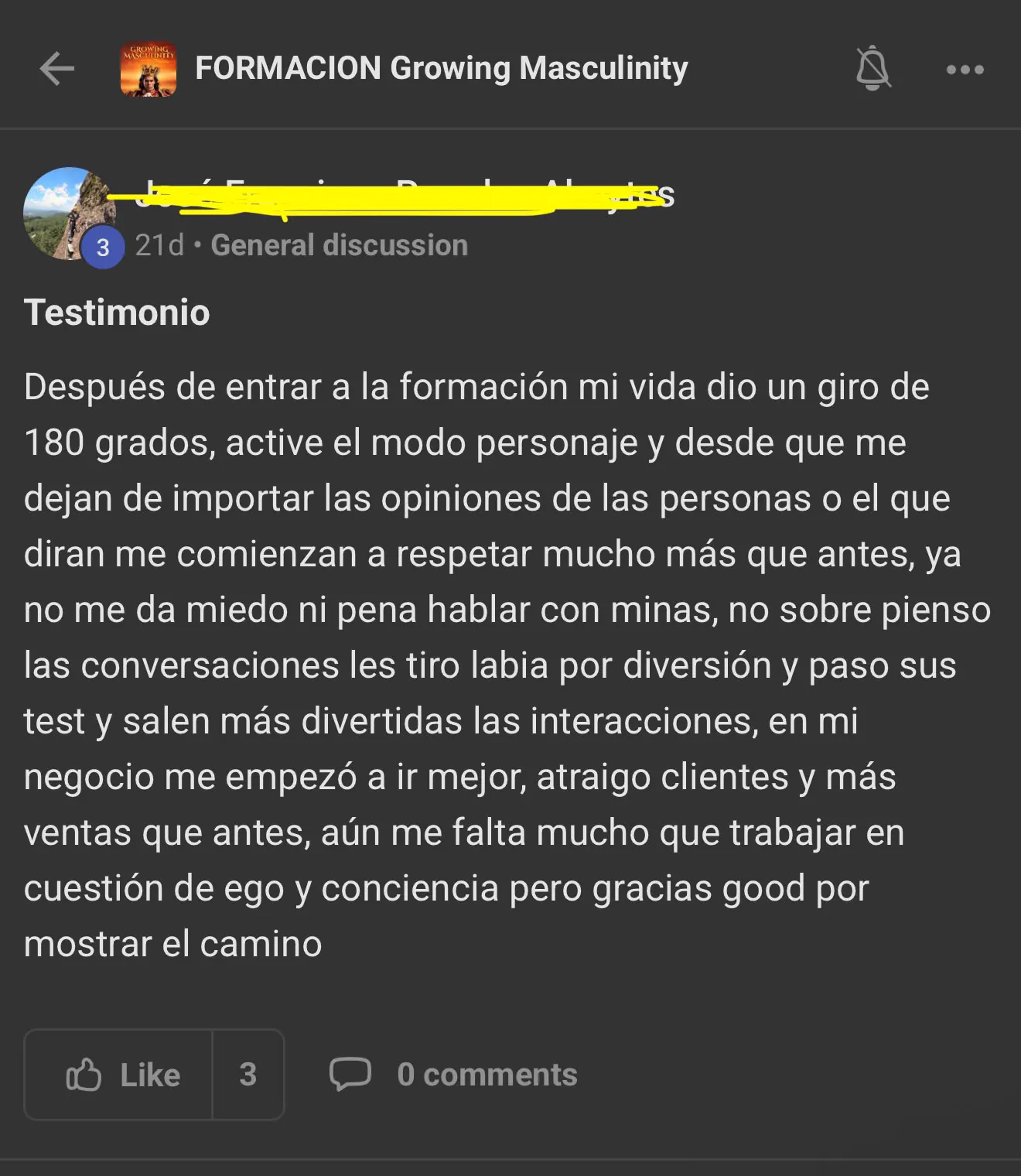 Captura de testimonio