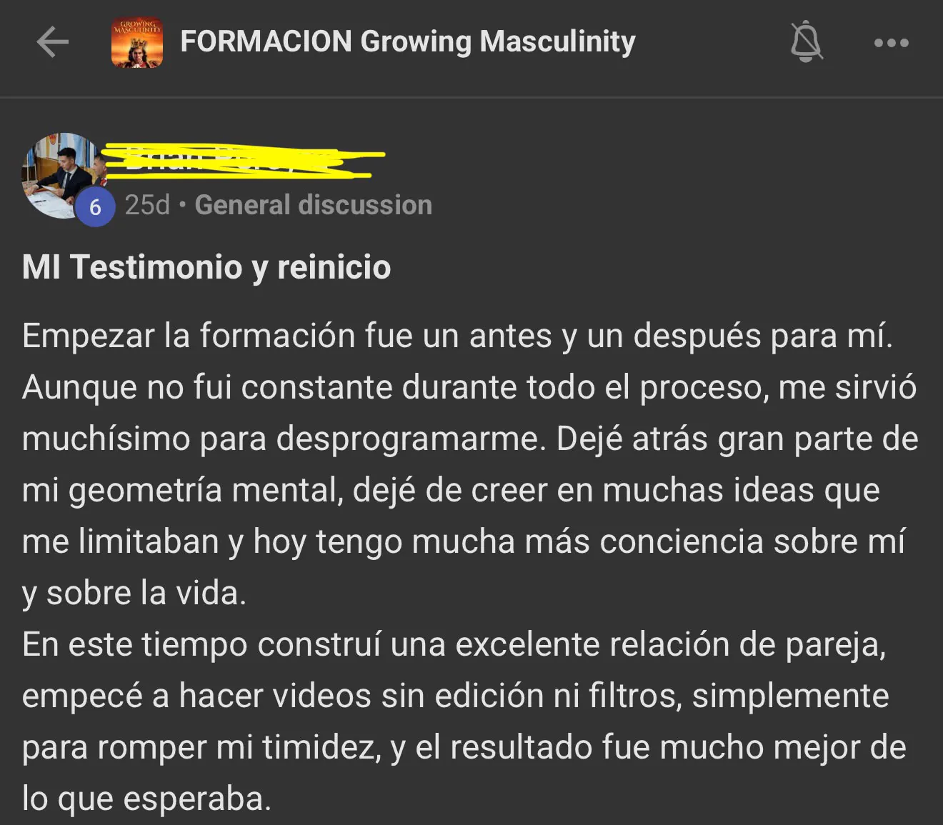 Captura de testimonio