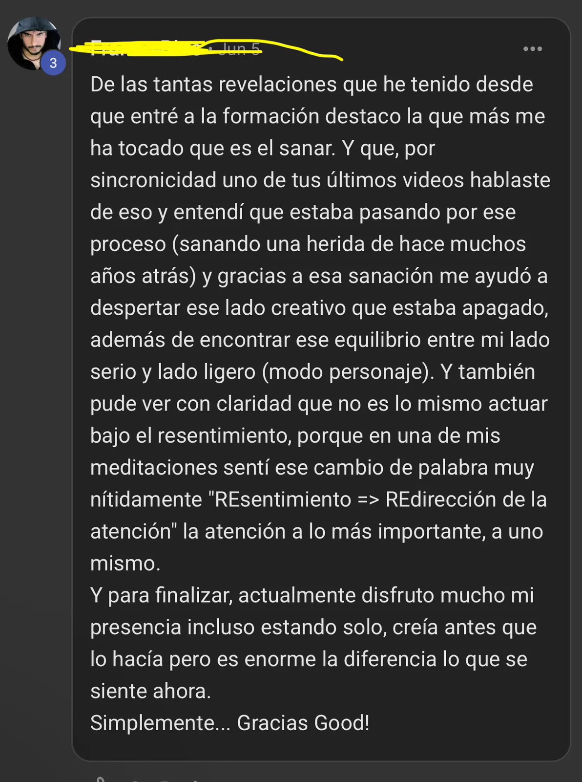 Captura de testimonio