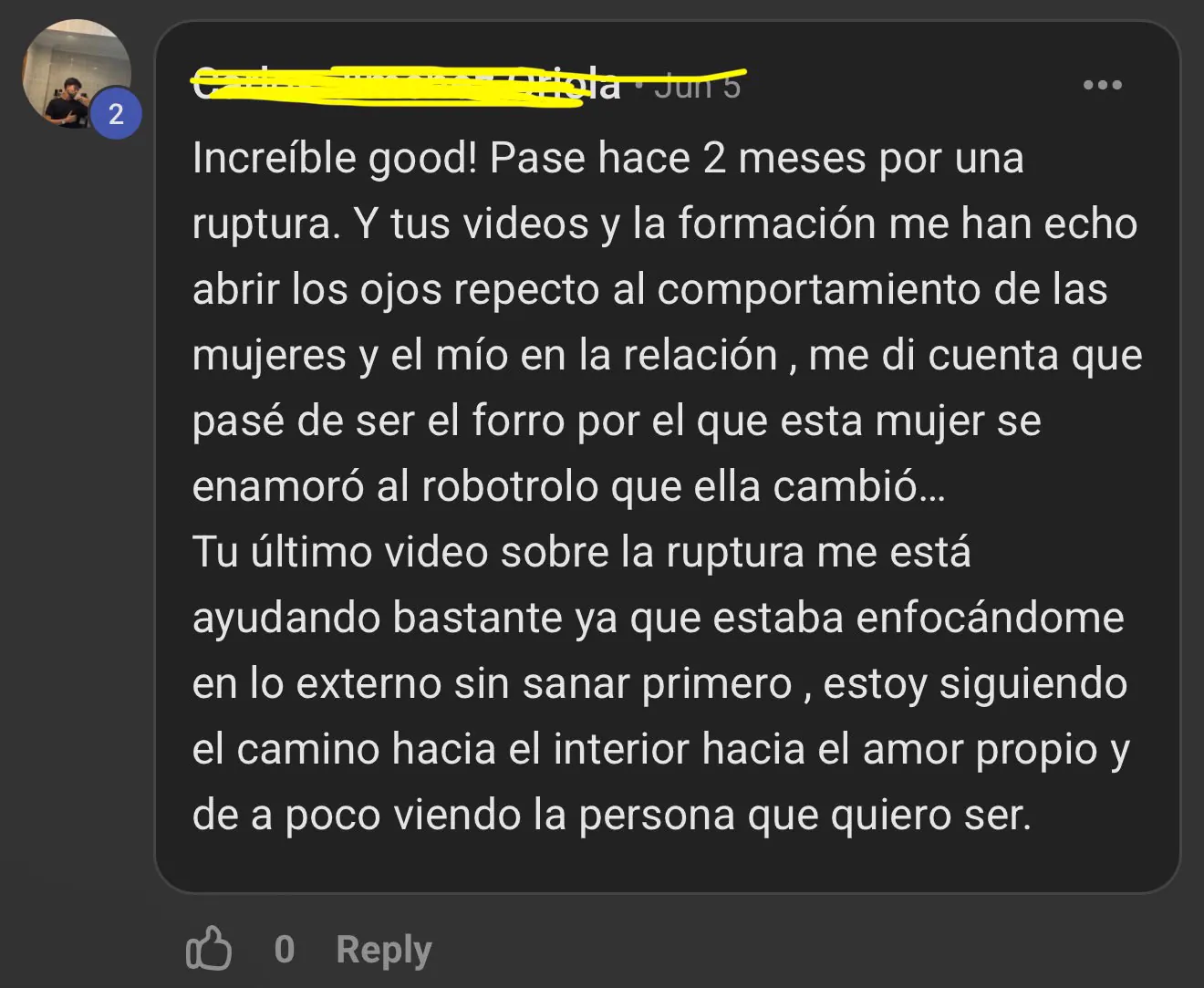 Captura de testimonio