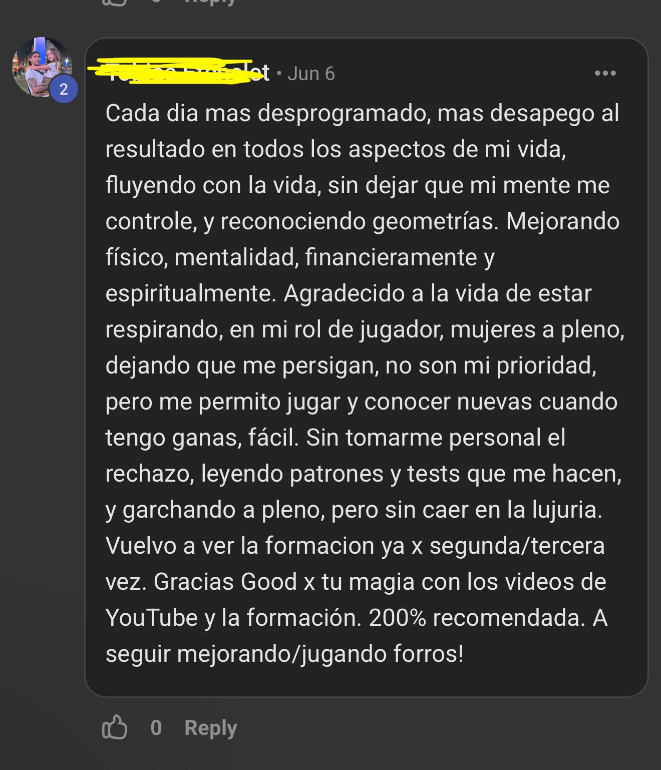 Captura de testimonio