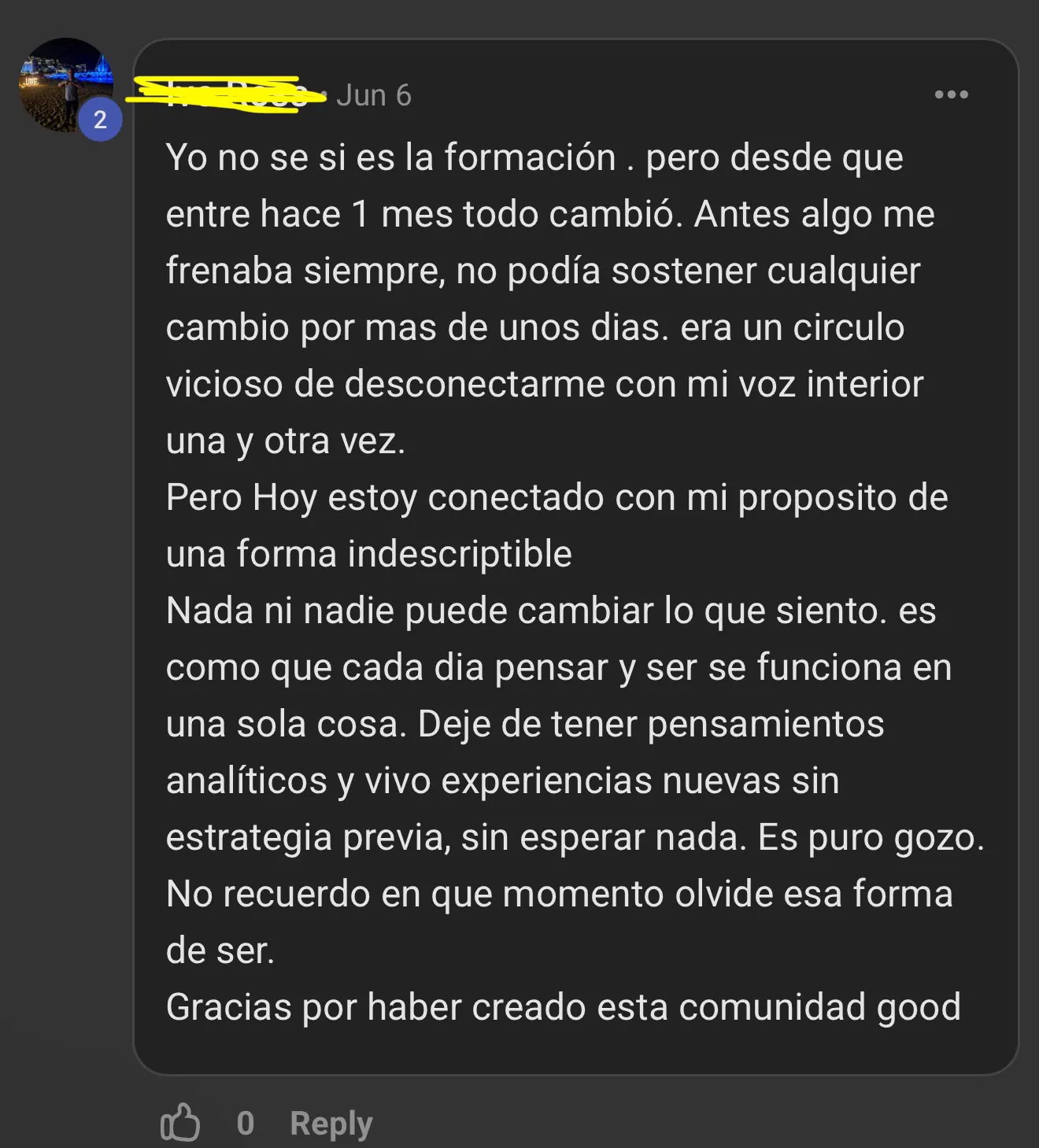 Captura de testimonio