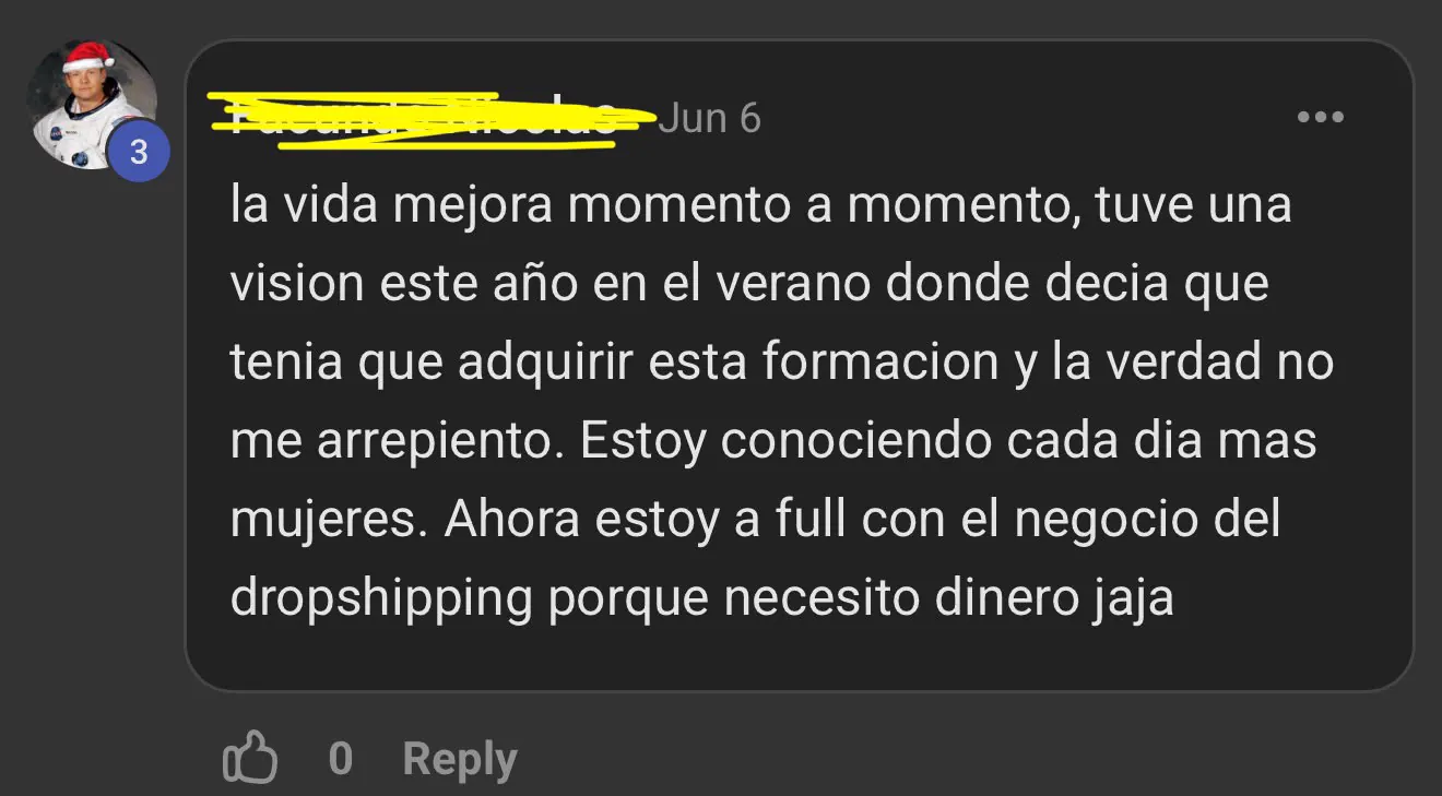 Captura de testimonio
