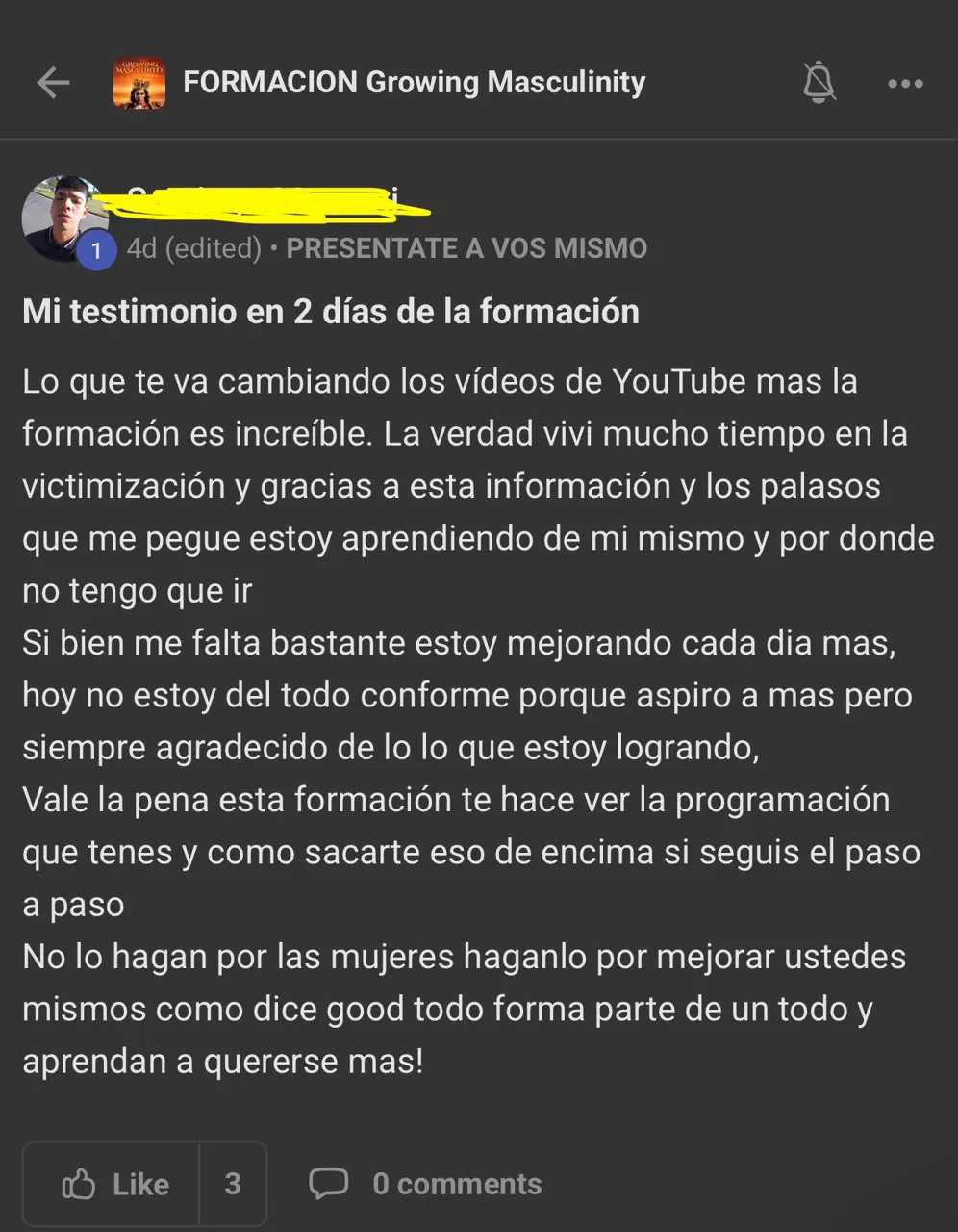Captura de testimonio